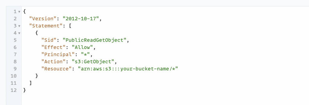 S3 bucket policy